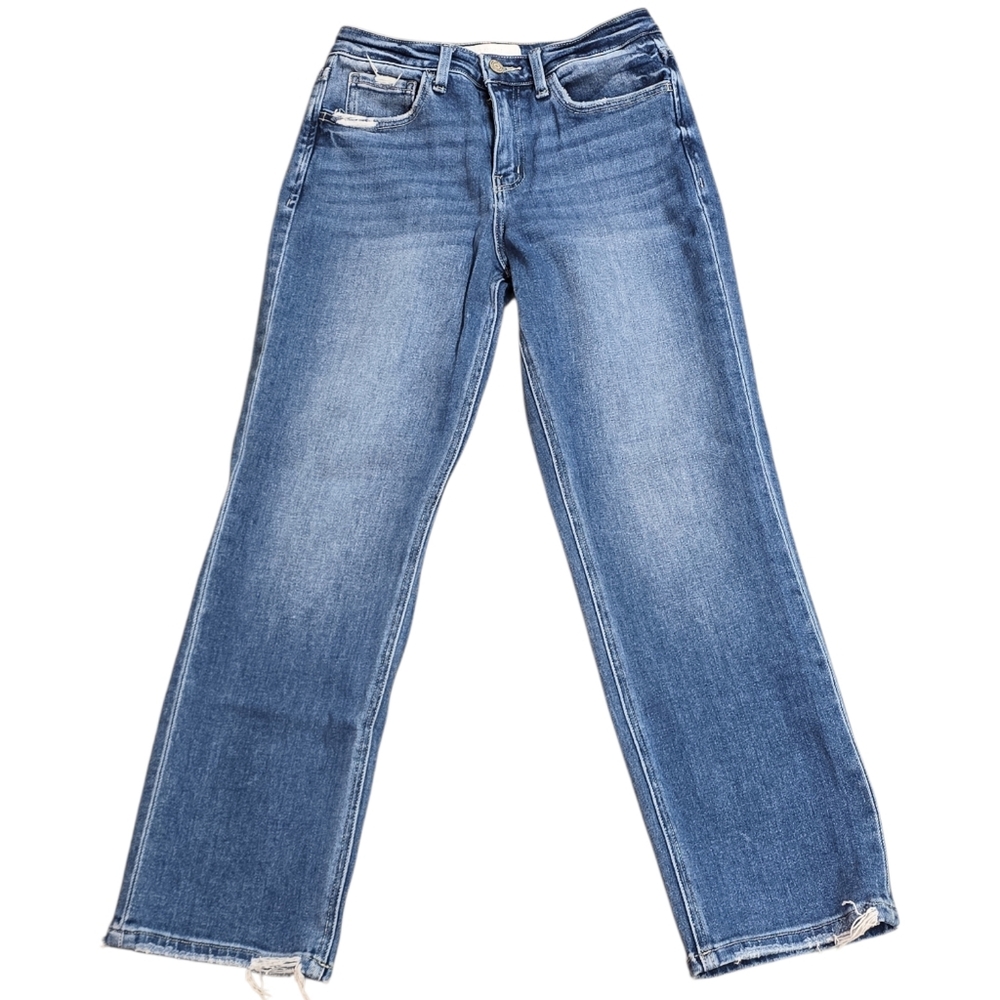 Vervet by Flying Monkey‎ Straight Leg Crop Stretch Denim Jeans| Size 26